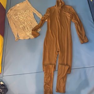 Trendy maternity Bumpsuit with bonus glittery top